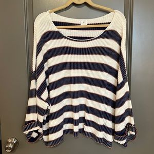 By Together Oversized striped sweater